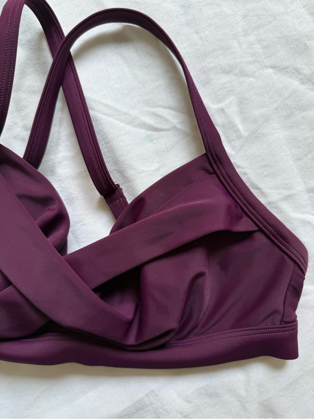 32B/C Athleta Twister Bikini Top Wild Bloom Underwire Criss-Cross Back Swimming